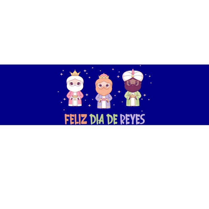 Cute Three Wise Kings Happy Epiphany Day Feliz Dia De Reyes Gift Bumper Sticker