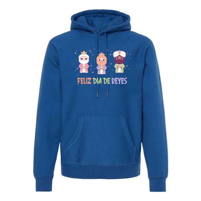 Cute Three Wise Kings Happy Epiphany Day Feliz Dia De Reyes Gift Premium Hoodie