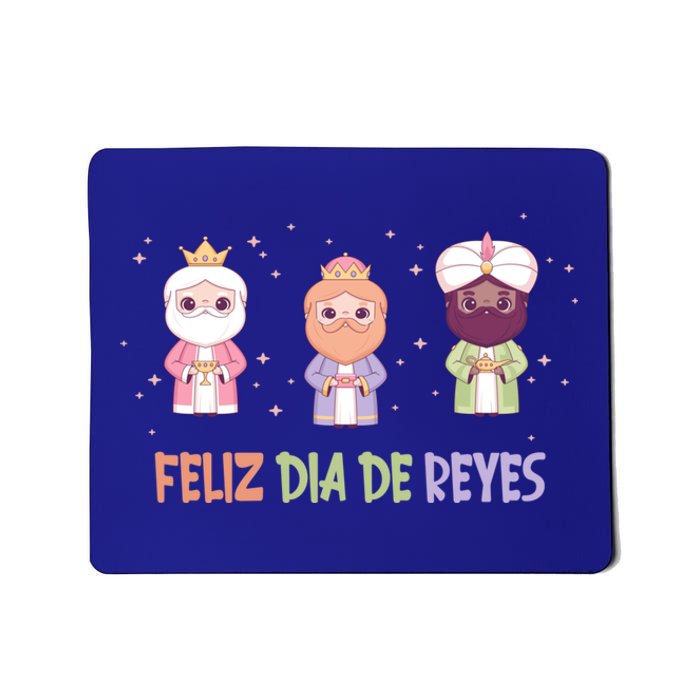 Cute Three Wise Kings Happy Epiphany Day Feliz Dia De Reyes Gift Mousepad