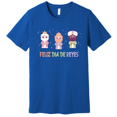 Cute Three Wise Kings Happy Epiphany Day Feliz Dia De Reyes Gift Premium T-Shirt