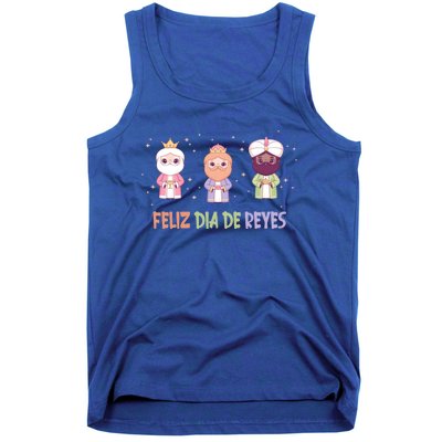 Cute Three Wise Kings Happy Epiphany Day Feliz Dia De Reyes Gift Tank Top