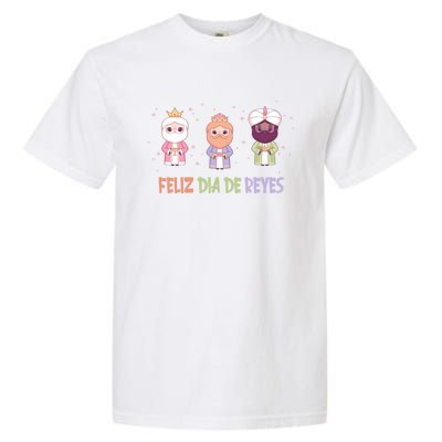 Cute Three Wise Kings Happy Epiphany Day Feliz Dia De Reyes Gift Garment-Dyed Heavyweight T-Shirt