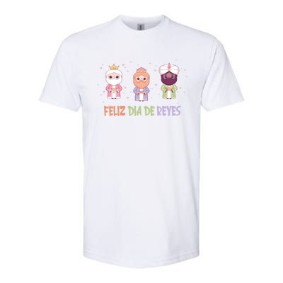 Cute Three Wise Kings Happy Epiphany Day Feliz Dia De Reyes Gift Softstyle CVC T-Shirt