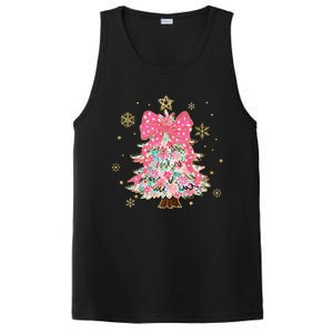 Christmas Tree With Snowflakes And Bow PosiCharge Competitor Tank