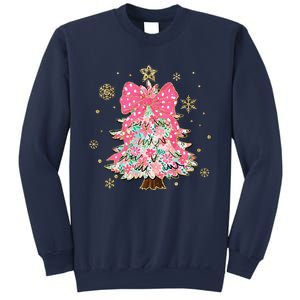 Christmas Tree With Snowflakes And Bow Sweatshirt