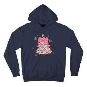 Christmas Tree With Snowflakes And Bow Tall Hoodie