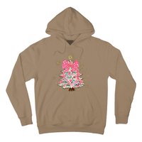 Christmas Tree With Snowflakes And Bow Hoodie