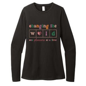 Changing The World One Phoneme At A Time Phonics Teacher Meaningful Gift Womens CVC Long Sleeve Shirt