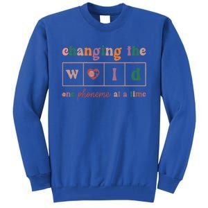 Changing The World One Phoneme At A Time Phonics Teacher Meaningful Gift Tall Sweatshirt