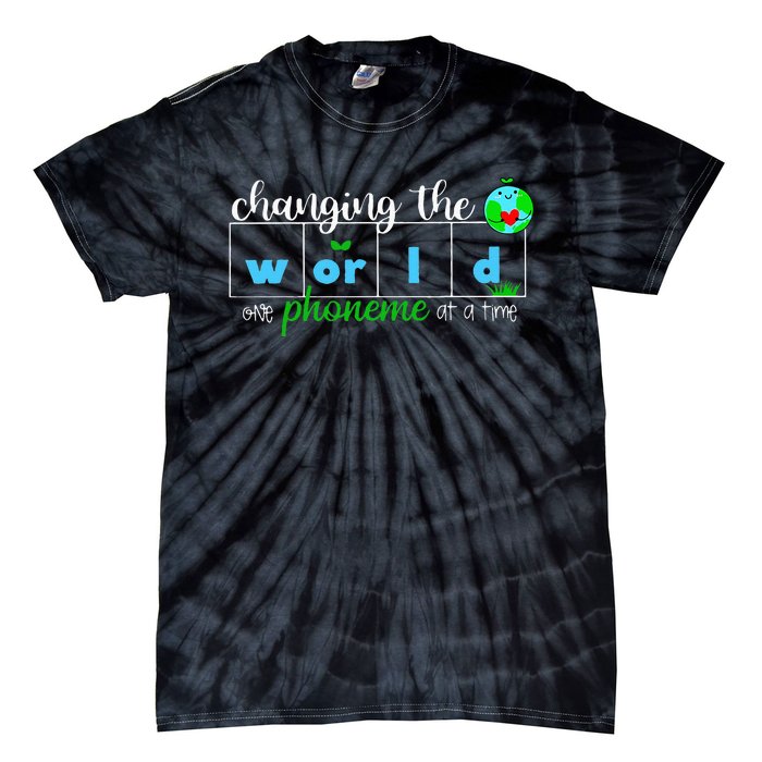 Changing The World One Phoneme At A Time Teacher Tie-Dye T-Shirt