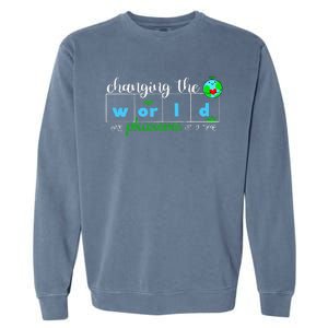 Changing The World One Phoneme At A Time Teacher Garment-Dyed Sweatshirt