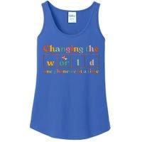 Changing The World One Phoneme At A Time Dyslexia Teacher Ladies Essential Tank