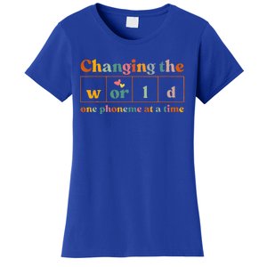 Changing The World One Phoneme At A Time Dyslexia Teacher Women's T-Shirt