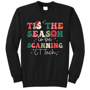 CT Technologist Xmas Tis The Season To Be Scanning CT Tech  Tall Sweatshirt