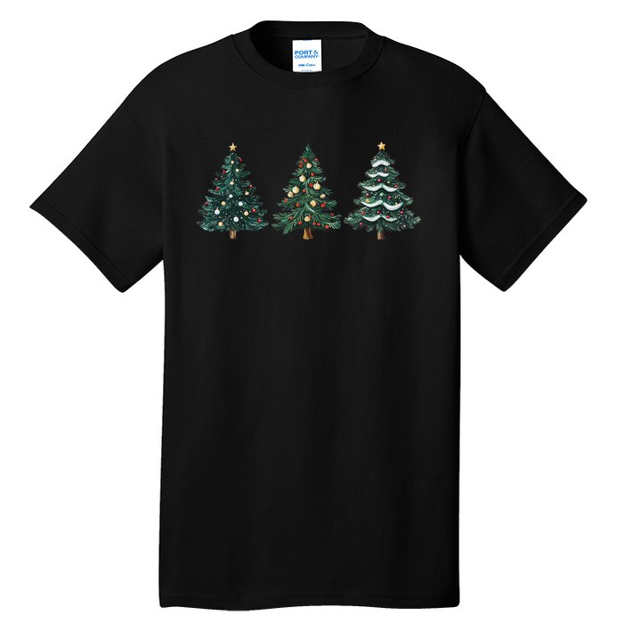 Christmas Tree Xmas Graphic Tall T-Shirt