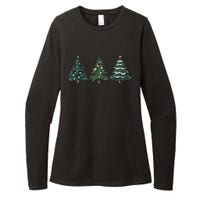 Christmas Tree Xmas Graphic Womens CVC Long Sleeve Shirt