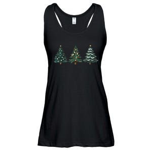 Christmas Tree Xmas Graphic Ladies Essential Flowy Tank