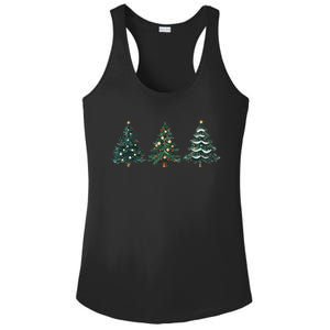 Christmas Tree Xmas Graphic Ladies PosiCharge Competitor Racerback Tank