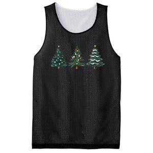 Christmas Tree Xmas Graphic Mesh Reversible Basketball Jersey Tank