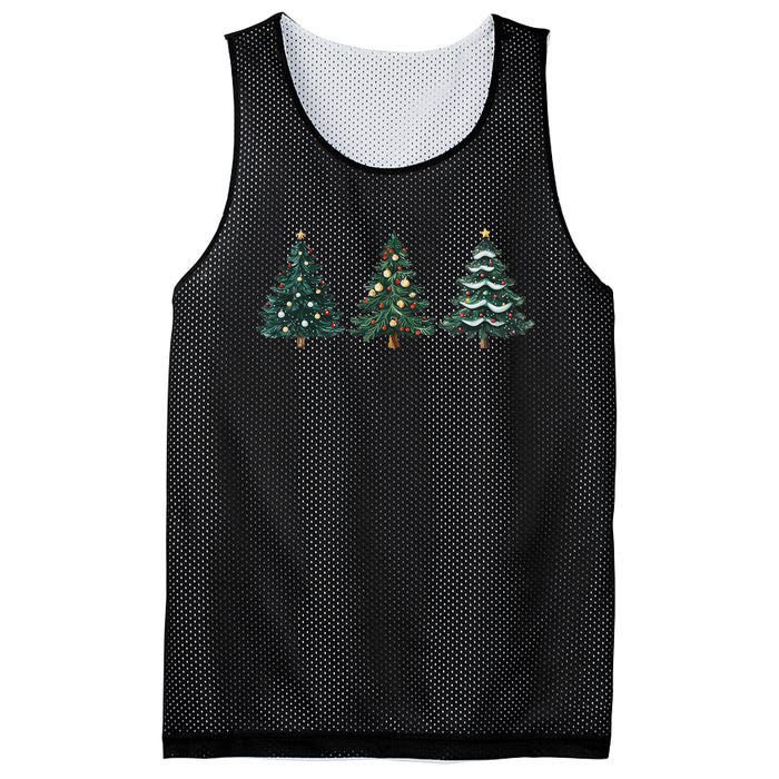 Christmas Tree Xmas Graphic Mesh Reversible Basketball Jersey Tank