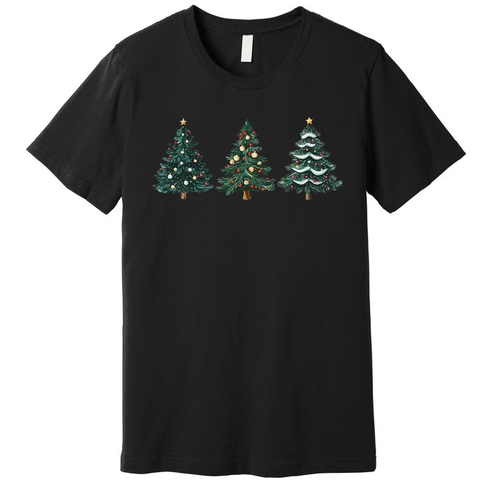 Christmas Tree Xmas Graphic Premium T-Shirt