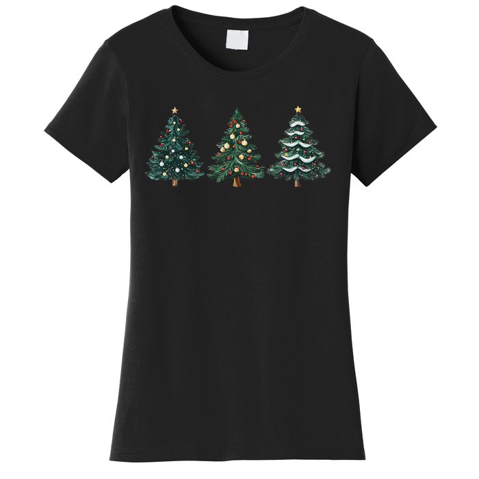 Christmas Tree Xmas Graphic Women's T-Shirt