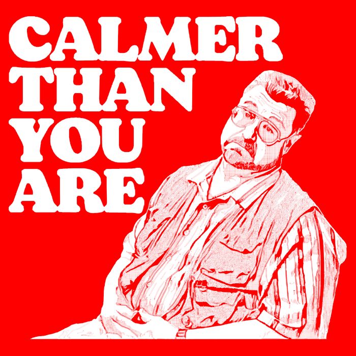 Calmer Than You Are Funny Walter Sobchak Big Lebowski Flat Bill Trucker Hat
