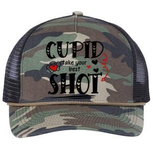 Cupid Take Your Best Shot Valentine's Day Gift Retro Rope Trucker Hat Cap