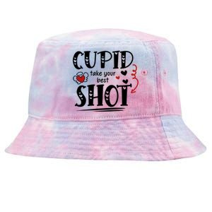 Cupid Take Your Best Shot Valentine's Day Gift Tie-Dyed Bucket Hat