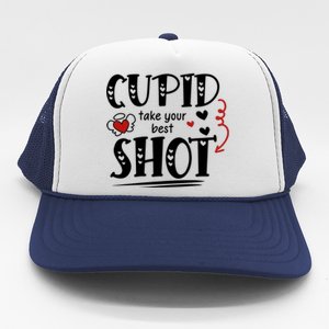 Cupid Take Your Best Shot Valentine's Day Gift Trucker Hat