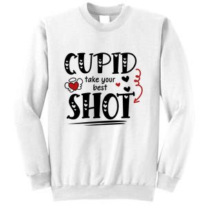 Cupid Take Your Best Shot Valentine's Day Gift Sweatshirt