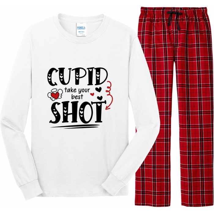 Cupid Take Your Best Shot Valentine's Day Gift Long Sleeve Pajama Set