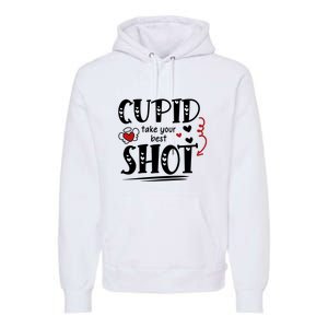 Cupid Take Your Best Shot Valentine's Day Gift Premium Hoodie