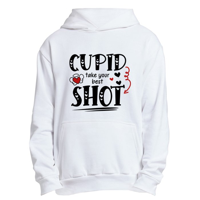 Cupid Take Your Best Shot Valentine's Day Gift Urban Pullover Hoodie