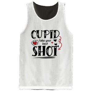 Cupid Take Your Best Shot Valentine's Day Gift Mesh Reversible Basketball Jersey Tank