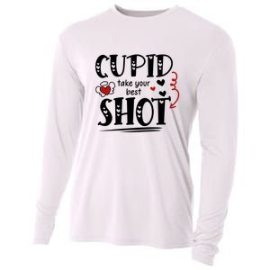 Cupid Take Your Best Shot Valentine's Day Gift Cooling Performance Long Sleeve Crew