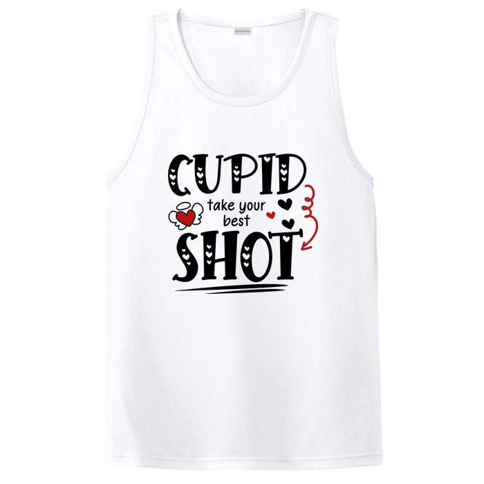 Cupid Take Your Best Shot Valentine's Day Gift PosiCharge Competitor Tank