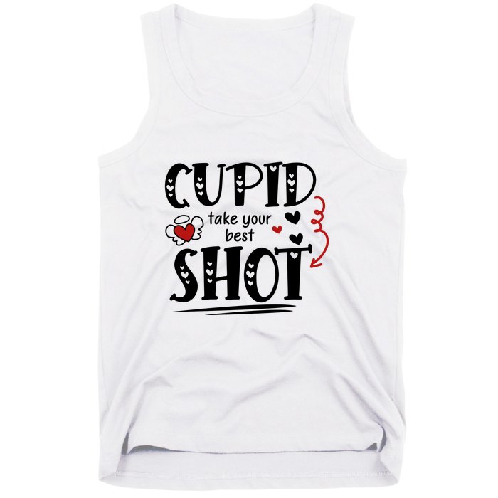 Cupid Take Your Best Shot Valentine's Day Gift Tank Top