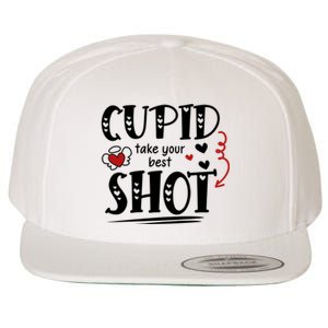 Cupid Take Your Best Shot Valentine's Day Gift Wool Snapback Cap