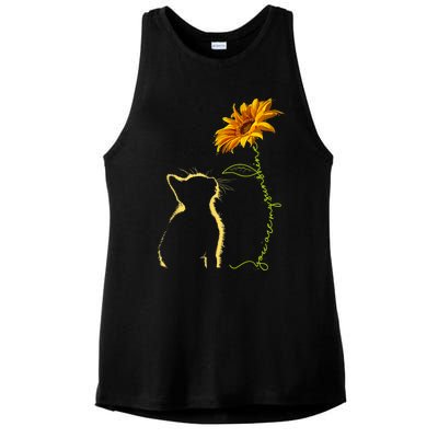 Cat T, You Are My Sunshine , Cute Cat Ladies PosiCharge Tri-Blend Wicking Tank