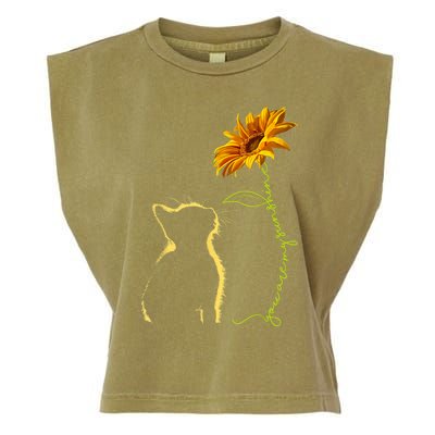 Cat T, You Are My Sunshine , Cute Cat Garment-Dyed Women's Muscle Tee