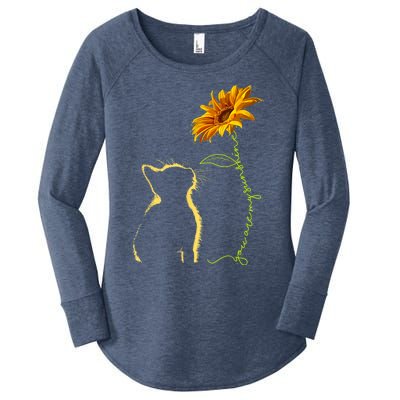 Cat T, You Are My Sunshine , Cute Cat Women's Perfect Tri Tunic Long Sleeve Shirt