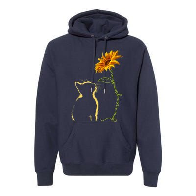 Cat T, You Are My Sunshine , Cute Cat Premium Hoodie