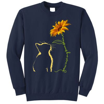 Cat T, You Are My Sunshine , Cute Cat Tall Sweatshirt