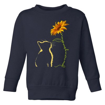 Cat T, You Are My Sunshine , Cute Cat Toddler Sweatshirt