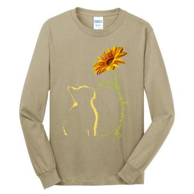 Cat T, You Are My Sunshine , Cute Cat Tall Long Sleeve T-Shirt