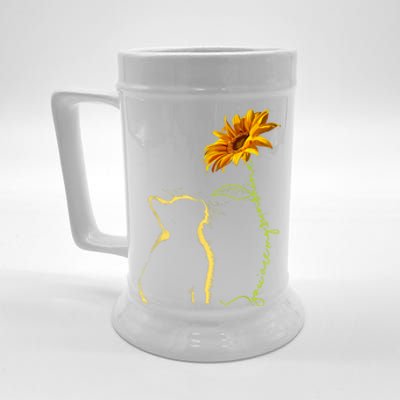 Cat T, You Are My Sunshine , Cute Cat Beer Stein