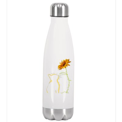 Cat T, You Are My Sunshine , Cute Cat Stainless Steel Insulated Water Bottle