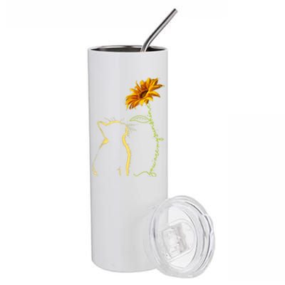 Cat T, You Are My Sunshine , Cute Cat Stainless Steel Tumbler