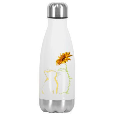 Cat T, You Are My Sunshine , Cute Cat Stainless Steel Insulated Water Bottle